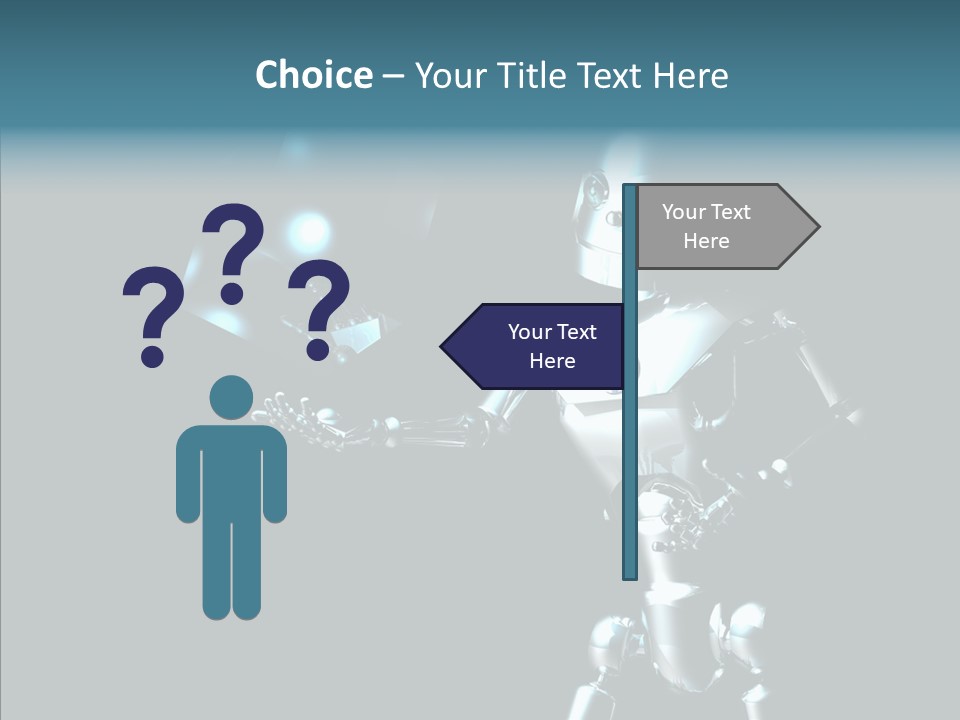 Character Shiny Computer Generated PowerPoint Template