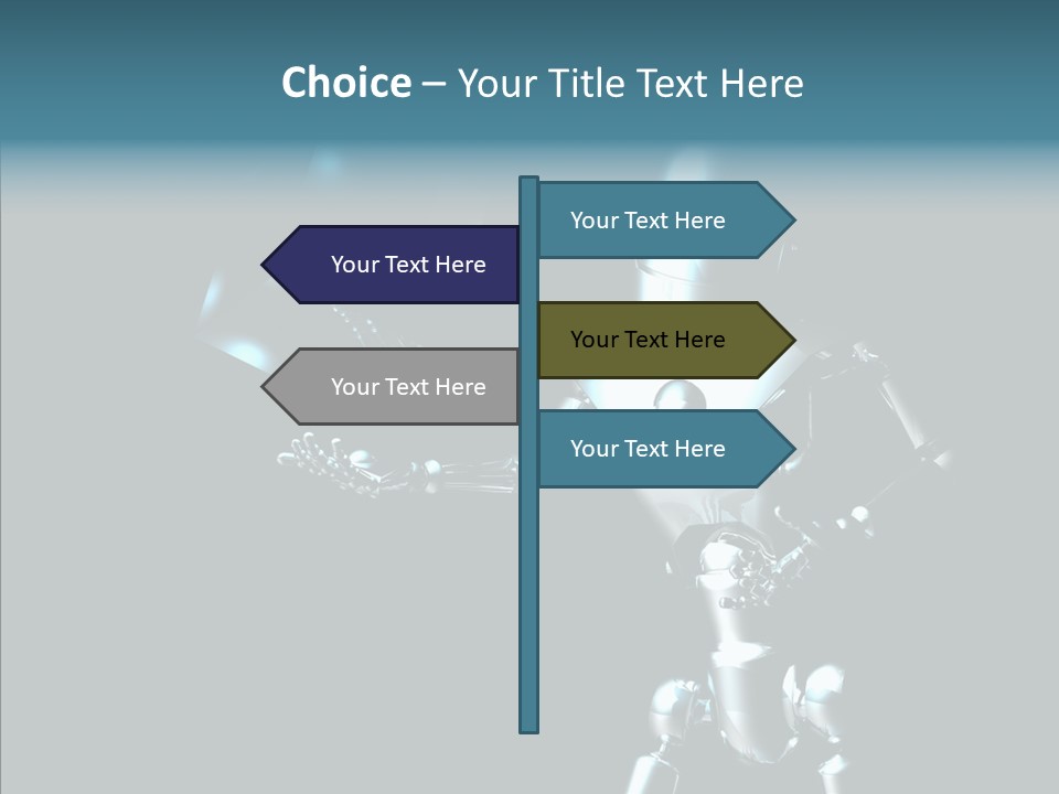 Character Shiny Computer Generated PowerPoint Template