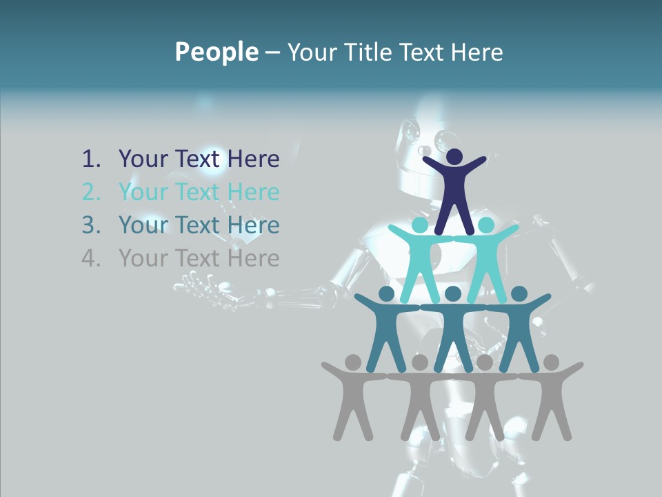 Character Shiny Computer Generated PowerPoint Template