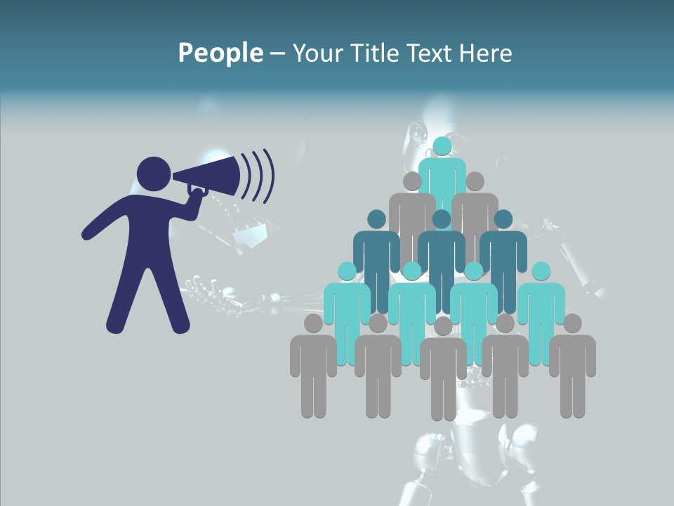 Character Shiny Computer Generated PowerPoint Template