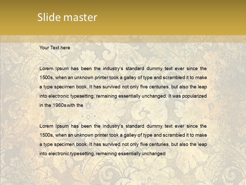 Toon Human Table PowerPoint Template