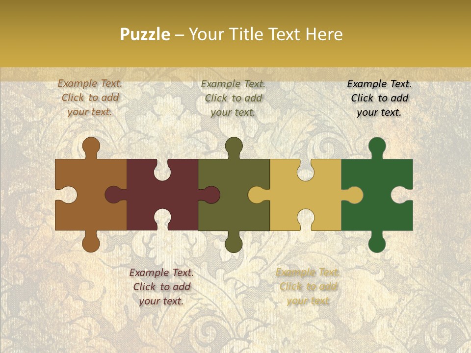 Toon Human Table PowerPoint Template