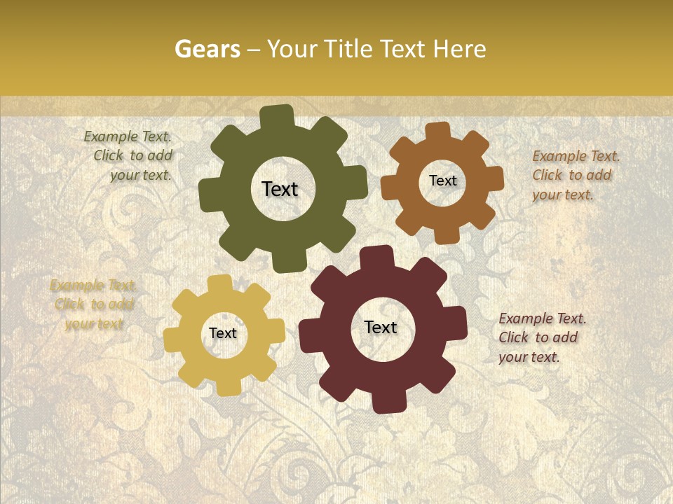 Toon Human Table PowerPoint Template