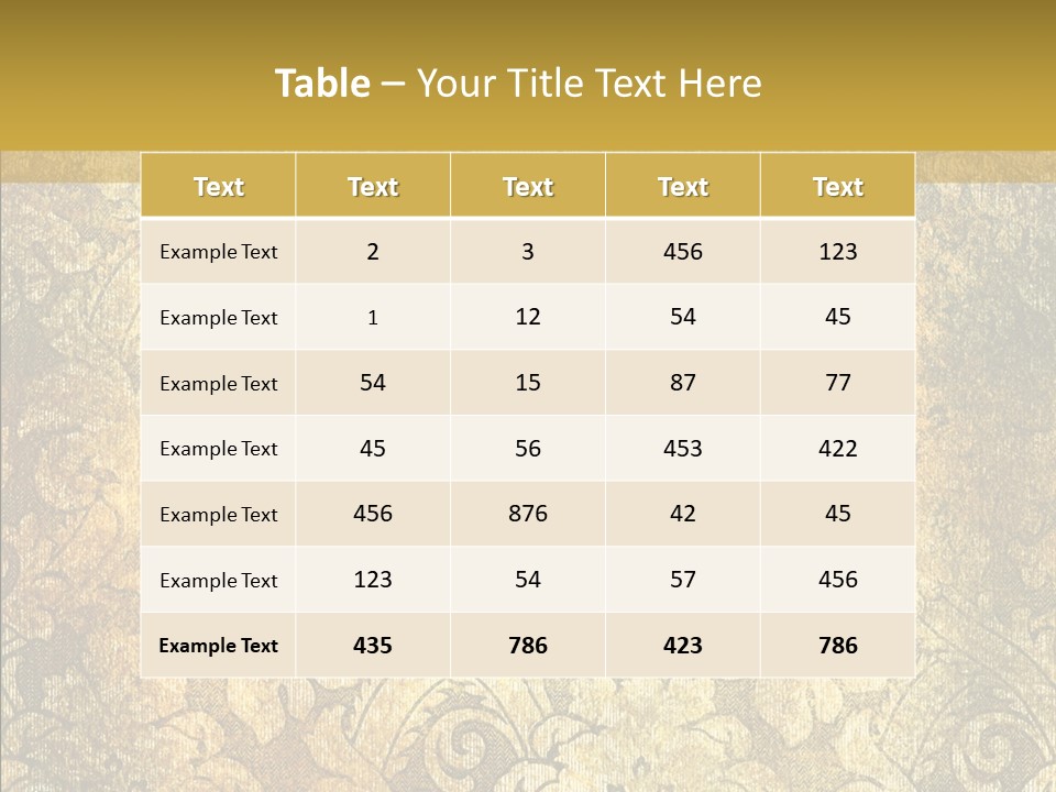 Toon Human Table PowerPoint Template