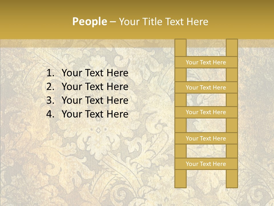 Toon Human Table PowerPoint Template