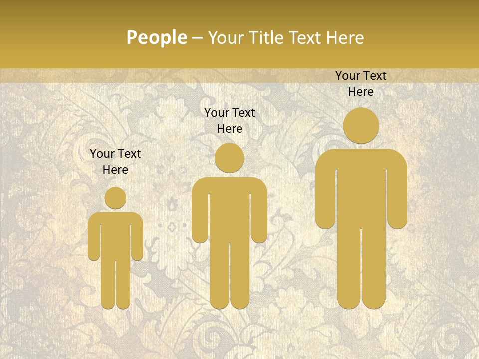 Toon Human Table PowerPoint Template