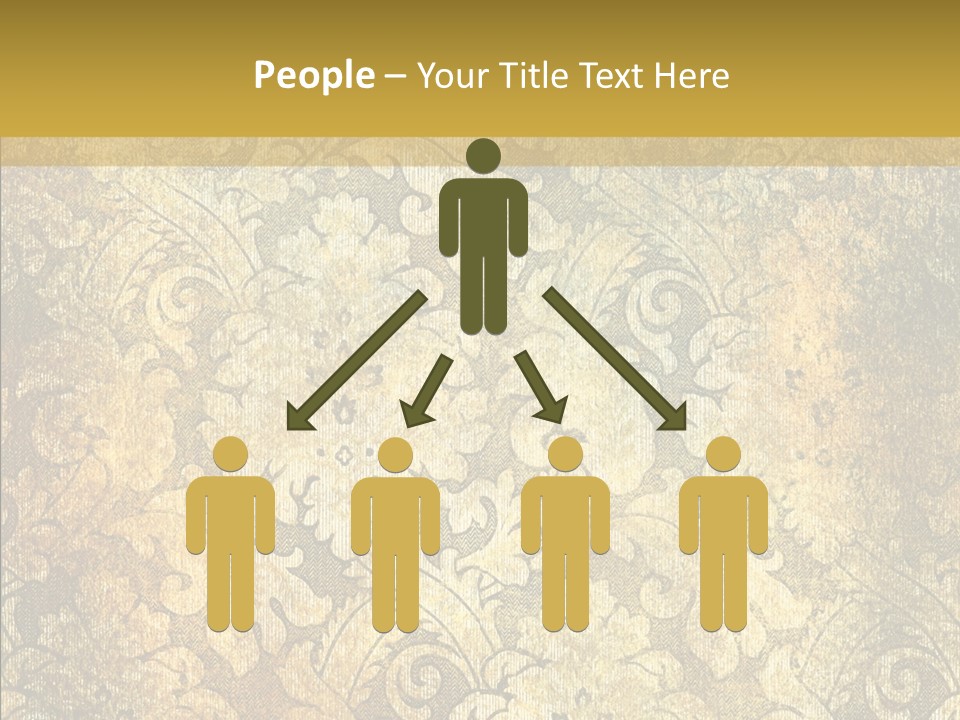 Toon Human Table PowerPoint Template