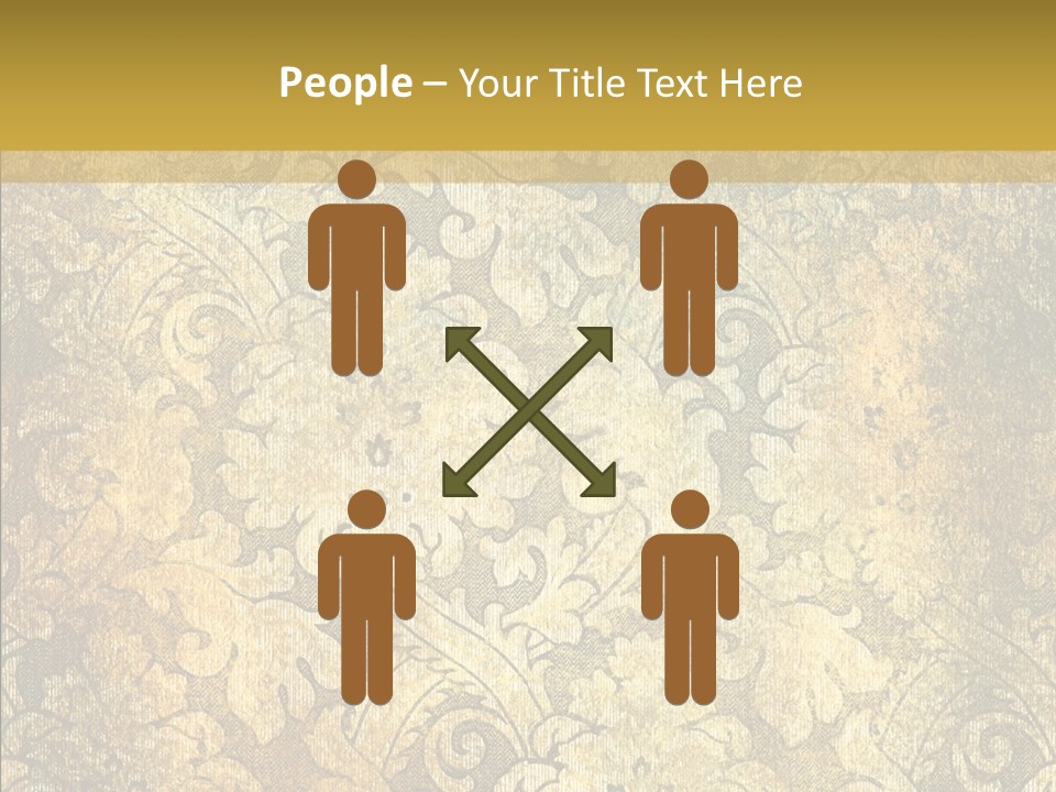 Toon Human Table PowerPoint Template