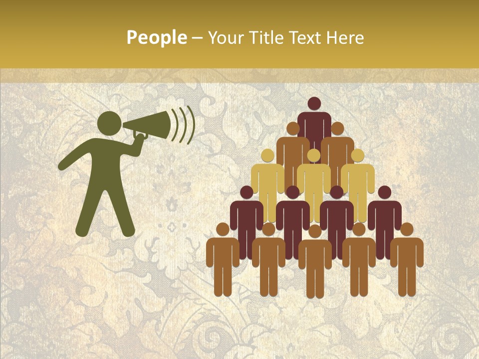 Toon Human Table PowerPoint Template