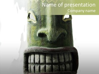 Mask Costume Craftsmanship PowerPoint Template