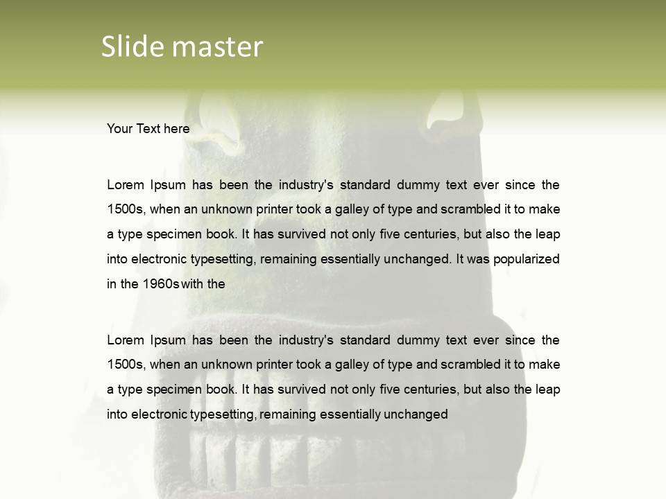 Mask Costume Craftsmanship PowerPoint Template