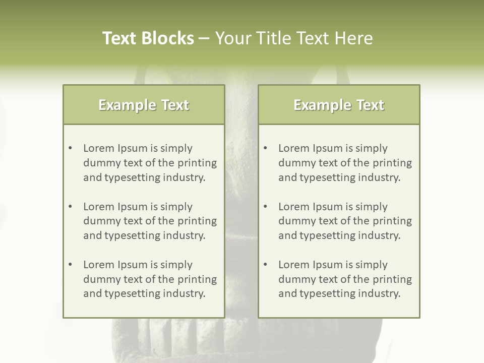 Mask Costume Craftsmanship PowerPoint Template