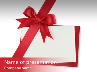 Knot Copy Bow PowerPoint Template