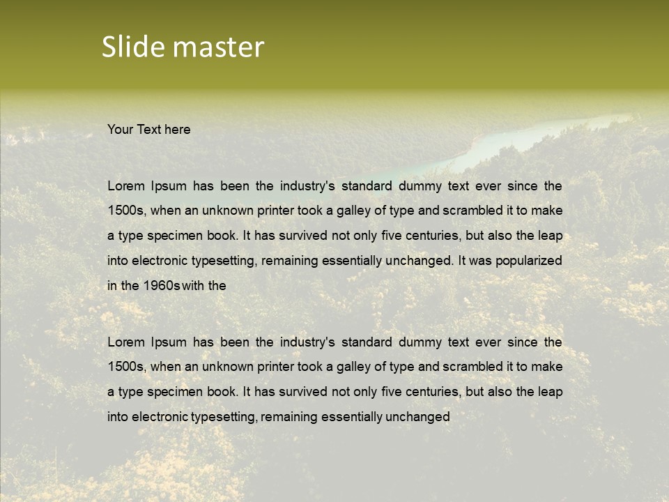 Bank Still Waterside PowerPoint Template