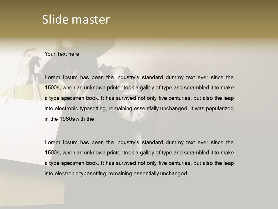 Scarf Woman Look PowerPoint Template