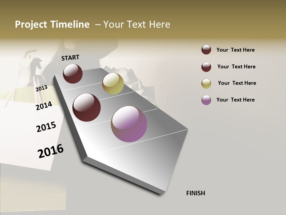 Scarf Woman Look PowerPoint Template