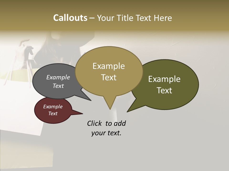 Scarf Woman Look PowerPoint Template