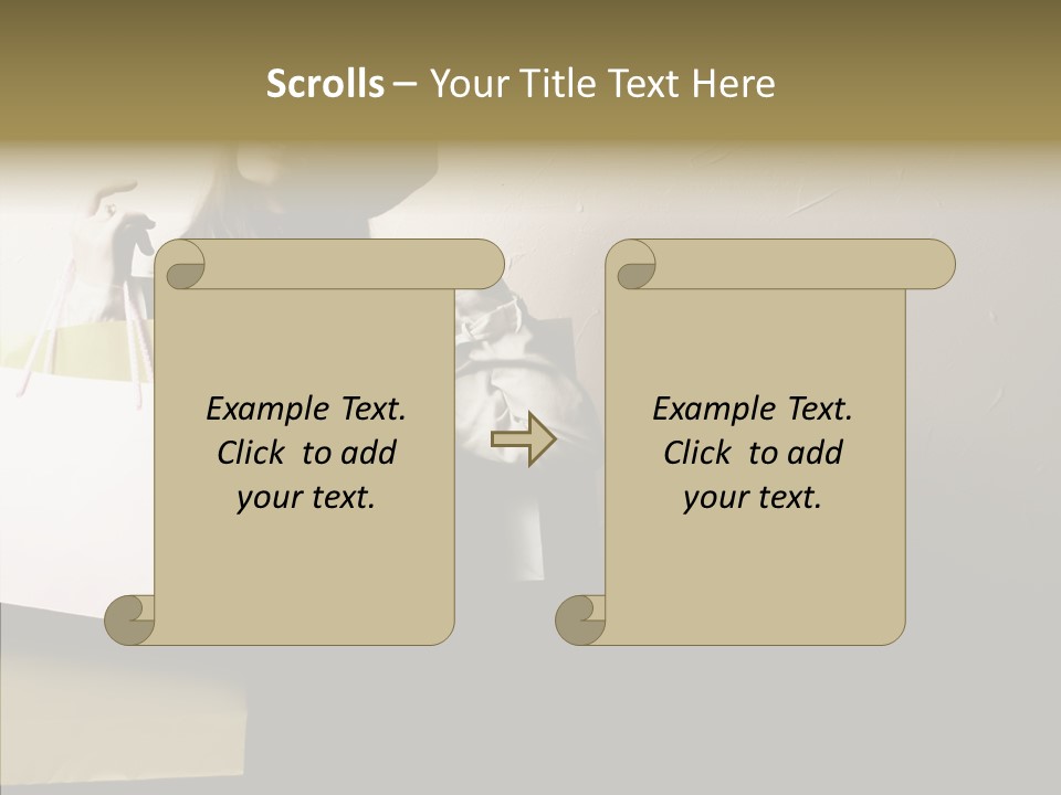 Scarf Woman Look PowerPoint Template