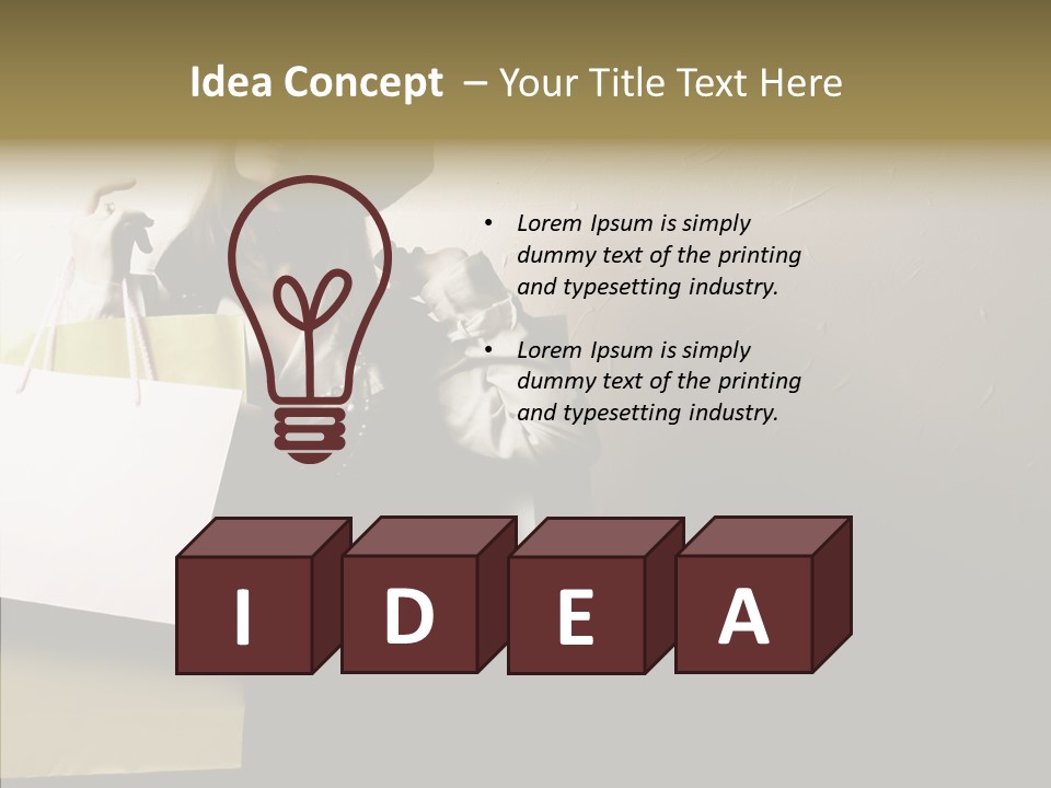 Scarf Woman Look PowerPoint Template