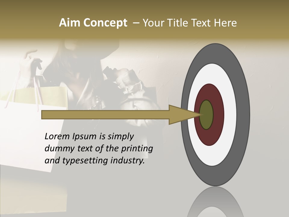 Scarf Woman Look PowerPoint Template