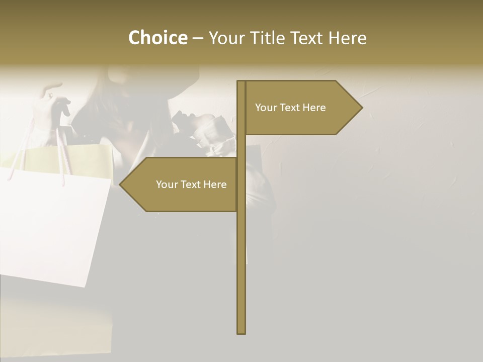 Scarf Woman Look PowerPoint Template