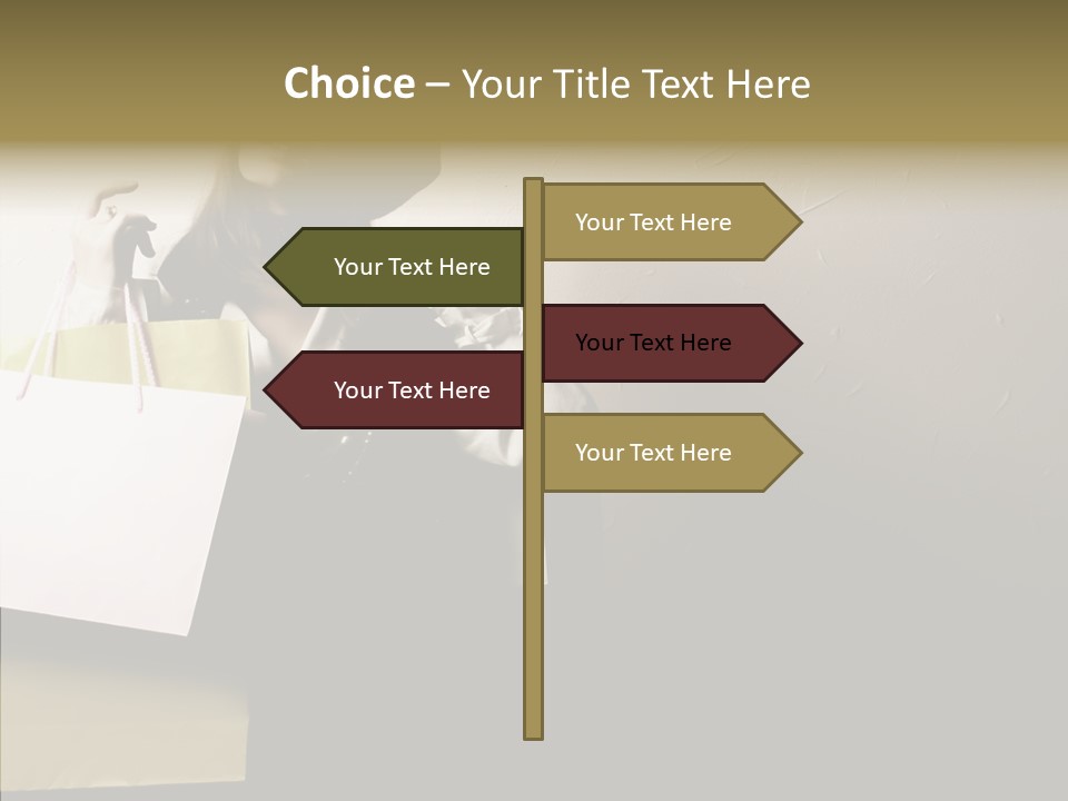 Scarf Woman Look PowerPoint Template