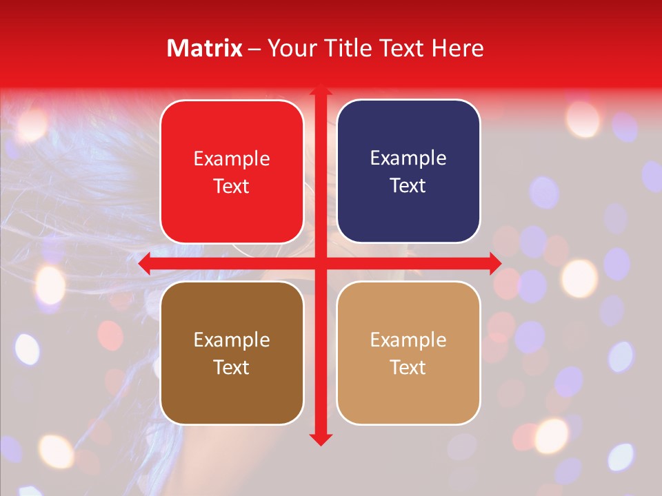 Showgirl Posing Girl PowerPoint Template