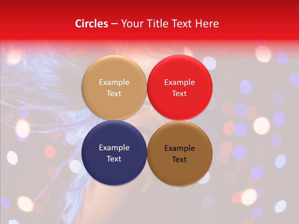 Showgirl Posing Girl PowerPoint Template