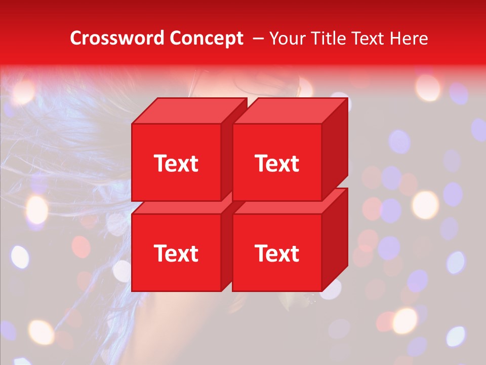 Showgirl Posing Girl PowerPoint Template