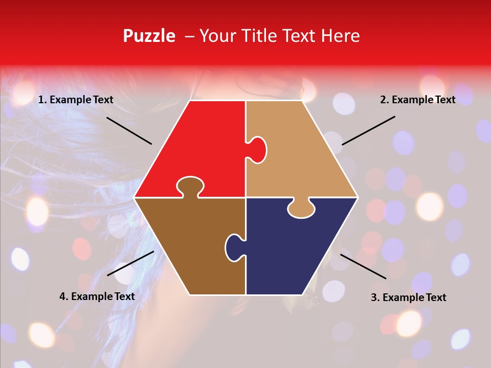 Showgirl Posing Girl PowerPoint Template