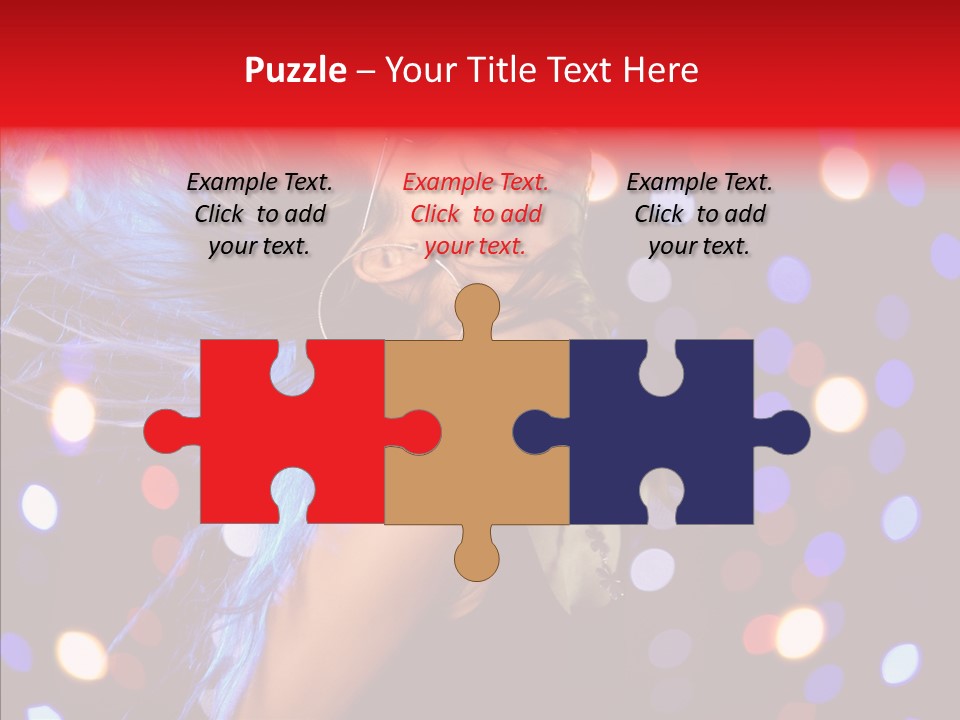 Showgirl Posing Girl PowerPoint Template