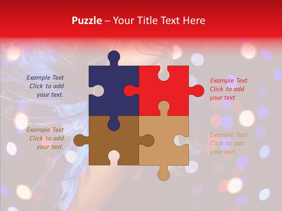 Showgirl Posing Girl PowerPoint Template