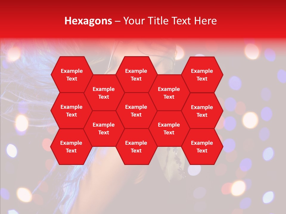 Showgirl Posing Girl PowerPoint Template