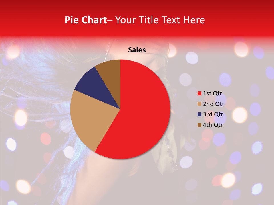 Showgirl Posing Girl PowerPoint Template