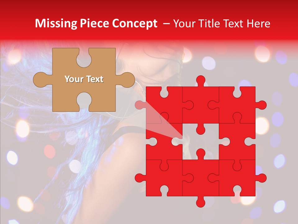 Showgirl Posing Girl PowerPoint Template