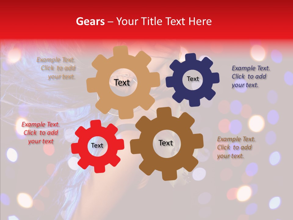 Showgirl Posing Girl PowerPoint Template