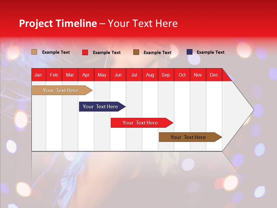 Showgirl Posing Girl PowerPoint Template