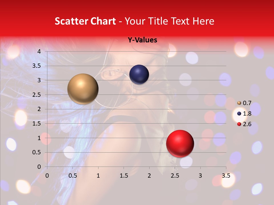 Showgirl Posing Girl PowerPoint Template