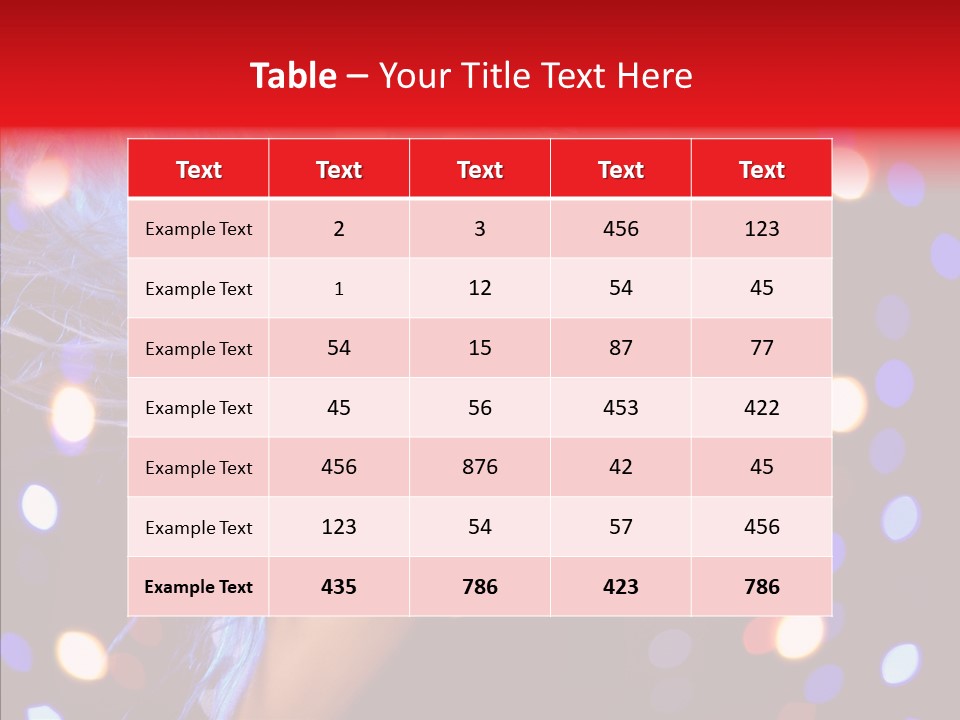 Showgirl Posing Girl PowerPoint Template