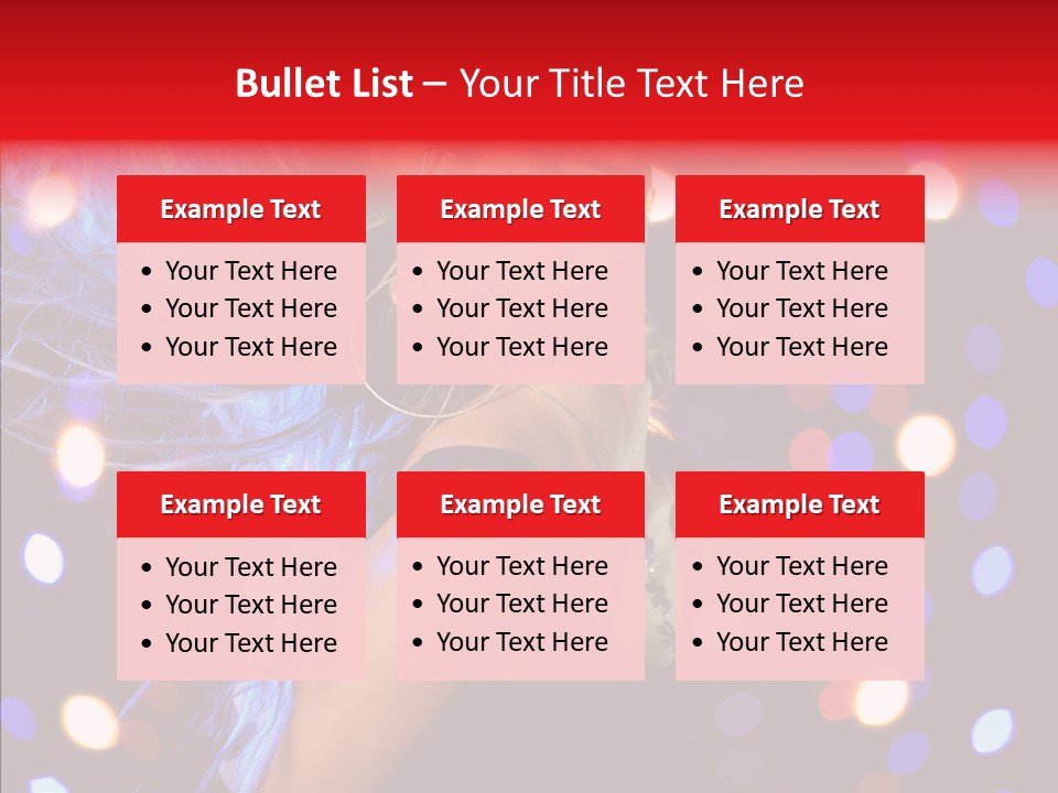 Showgirl Posing Girl PowerPoint Template