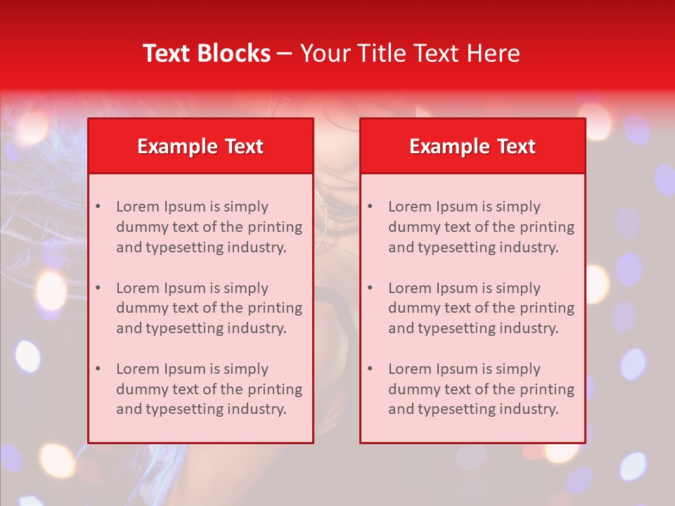 Showgirl Posing Girl PowerPoint Template