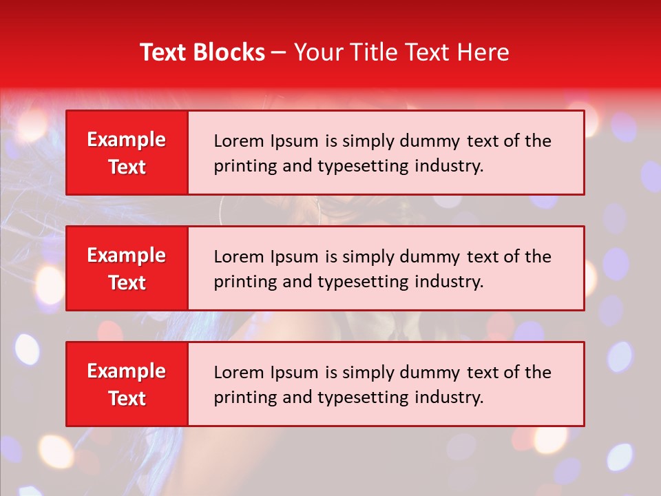 Showgirl Posing Girl PowerPoint Template