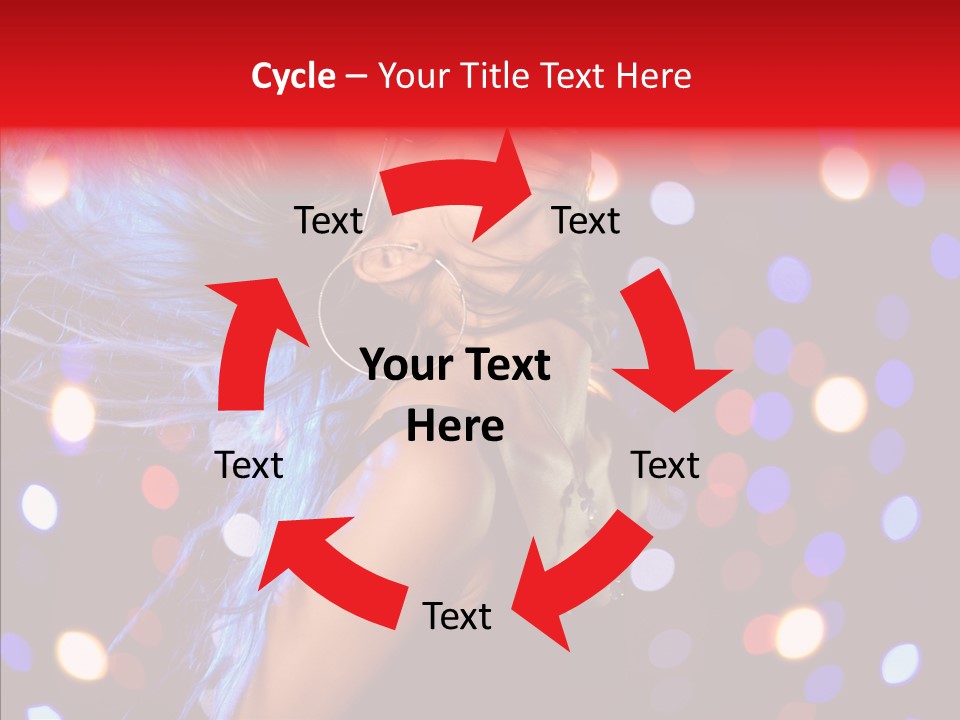 Showgirl Posing Girl PowerPoint Template