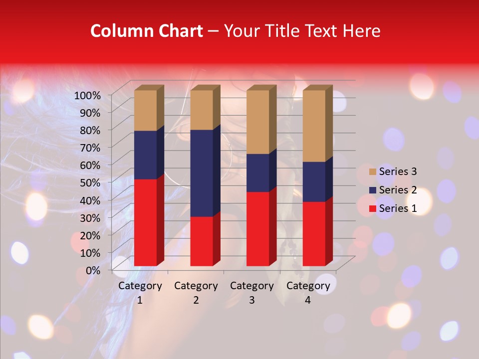 Showgirl Posing Girl PowerPoint Template