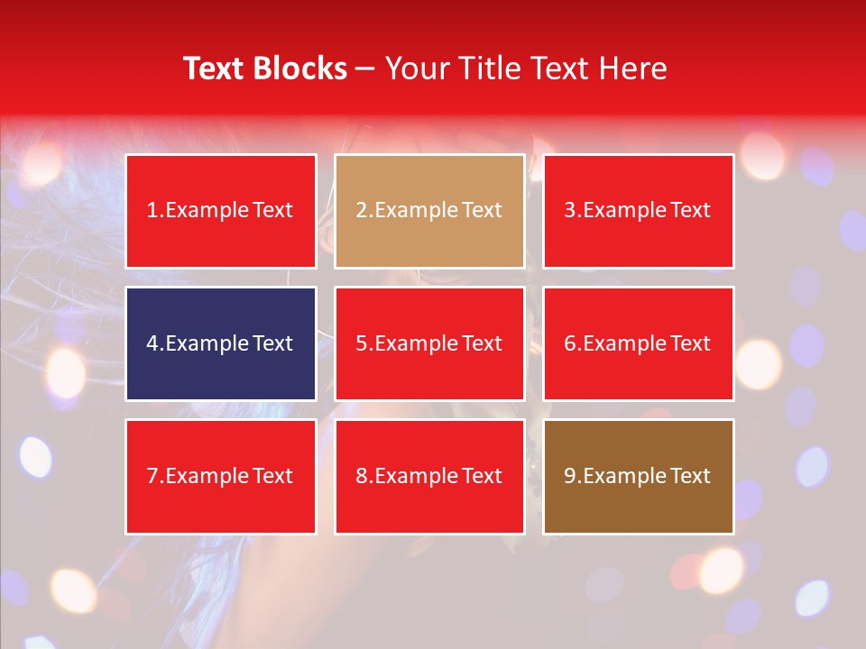 Showgirl Posing Girl PowerPoint Template