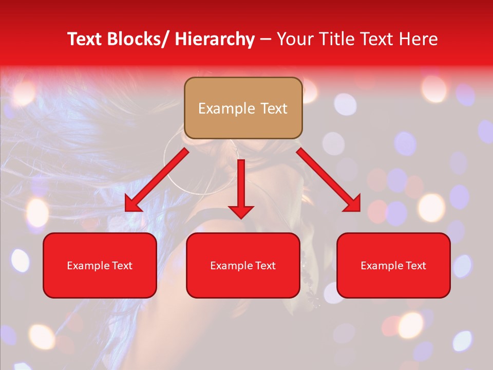 Showgirl Posing Girl PowerPoint Template