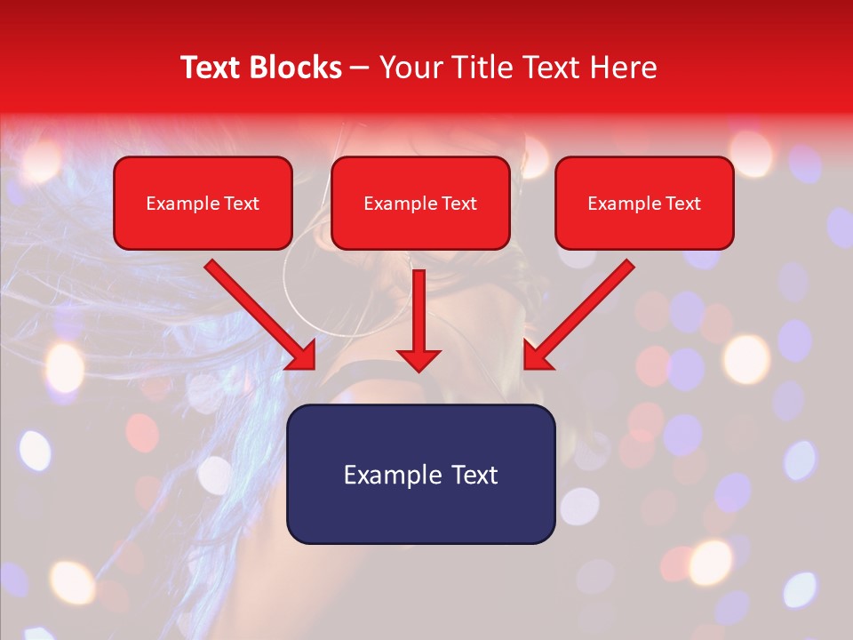 Showgirl Posing Girl PowerPoint Template