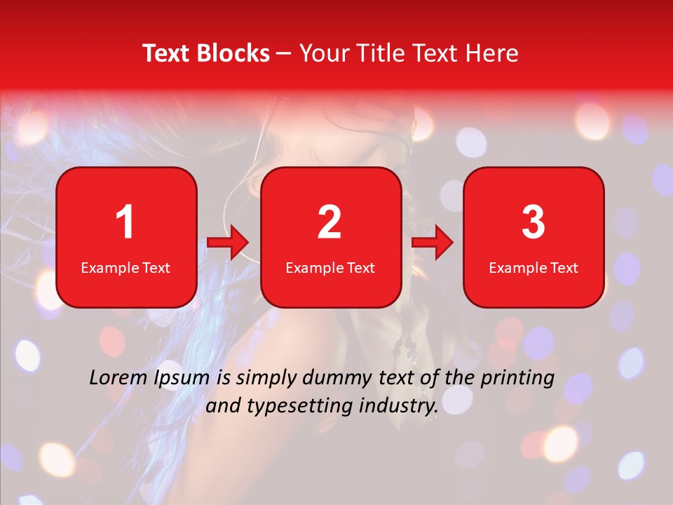 Showgirl Posing Girl PowerPoint Template