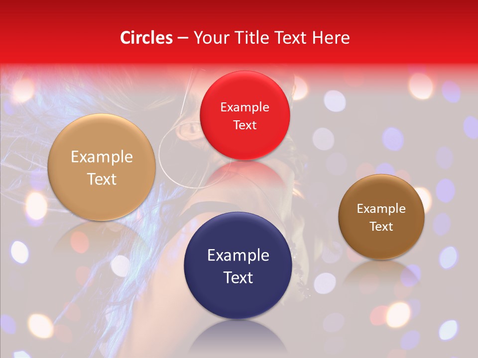 Showgirl Posing Girl PowerPoint Template