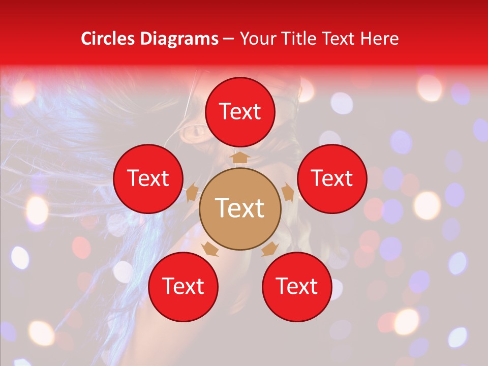 Showgirl Posing Girl PowerPoint Template